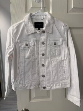 Banana Republic White Denim Jacket